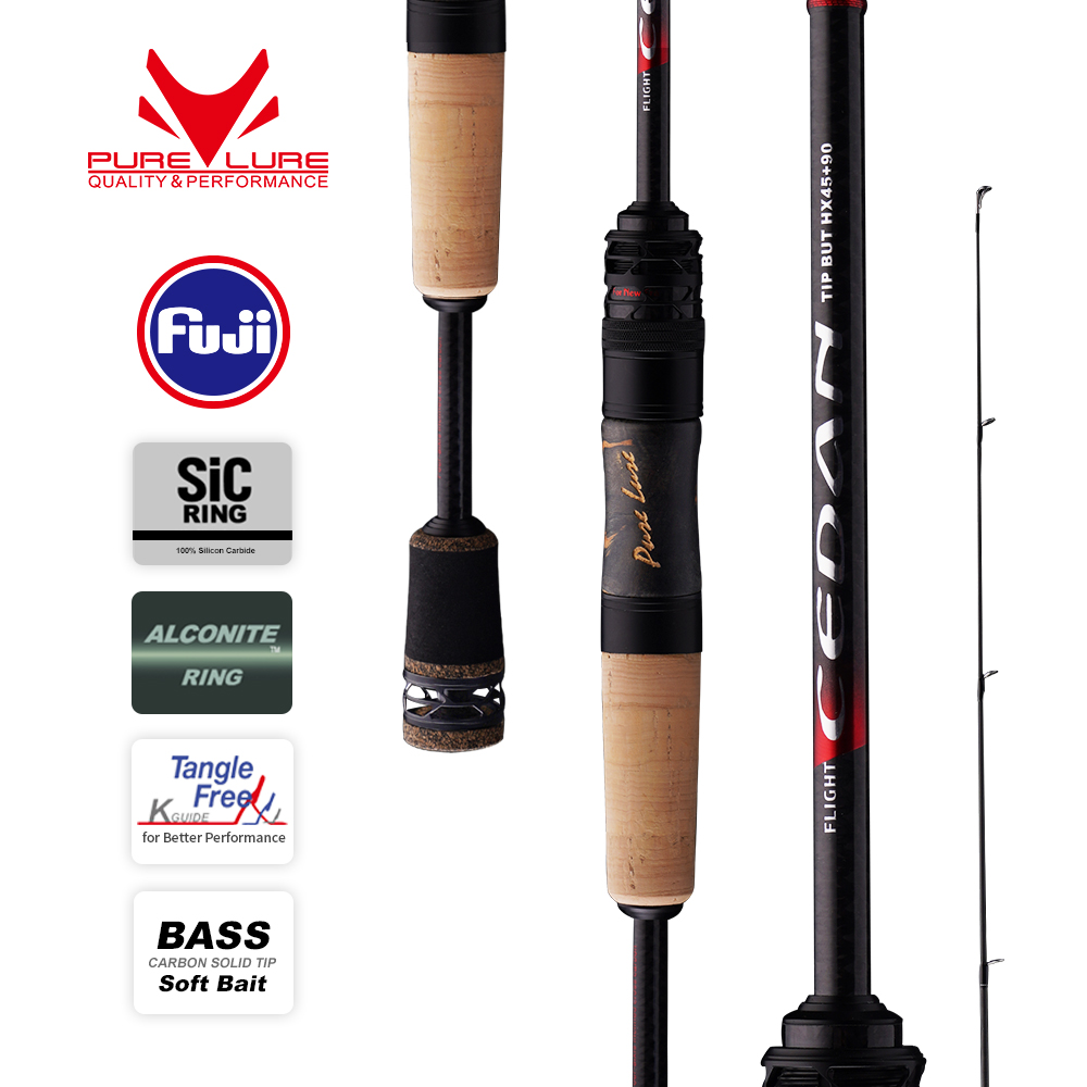 Fishing Rod Surf - PURELURE-Canne à pêche Spinning Solid Tip