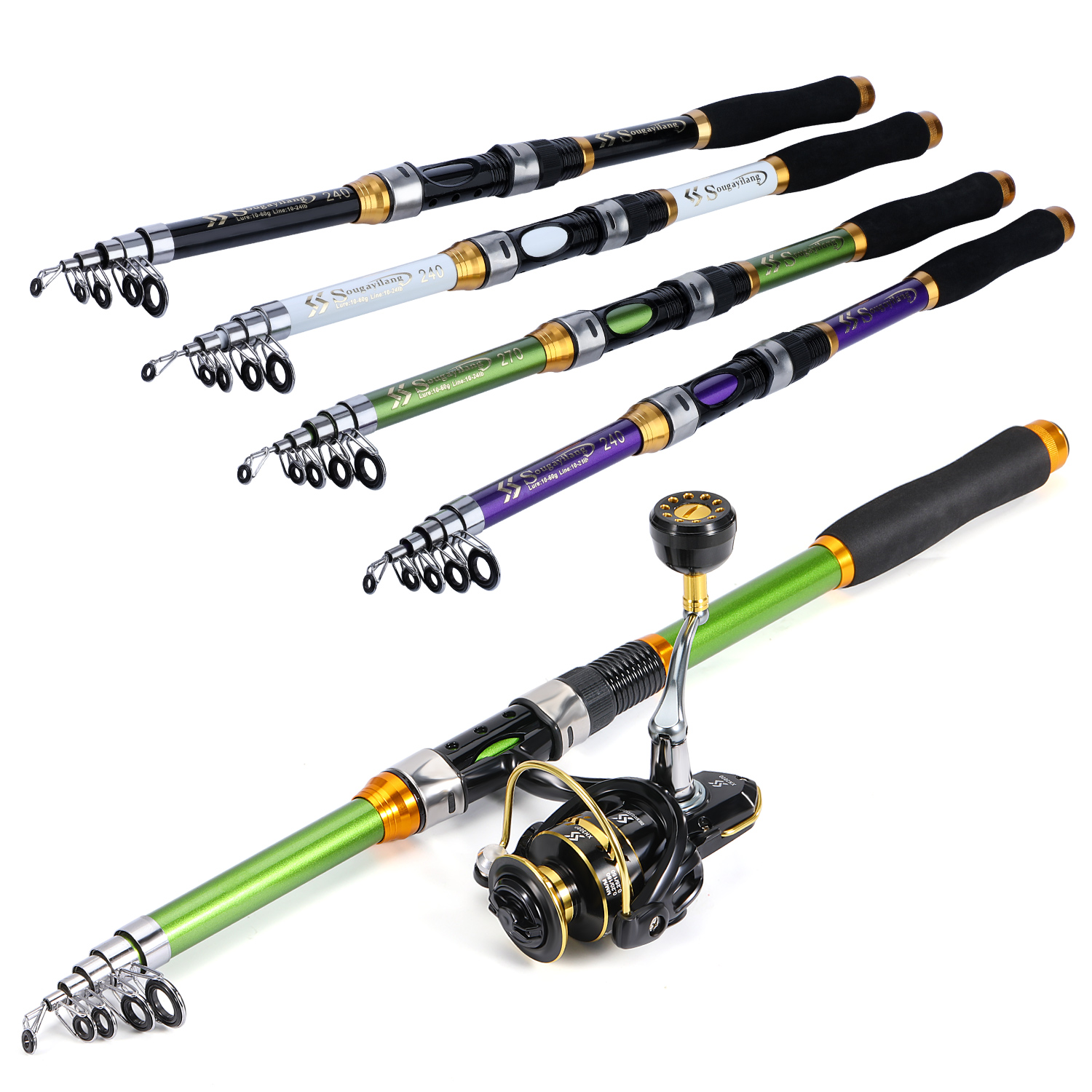 Ensemble canne à pêche et moul - Fishing Rod Combo avis et prix